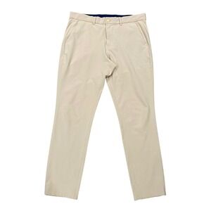 Mizzen+Main‎ Helmsman Slim Fit Chinos Khaki Mens 34W 32L Performance Stretch